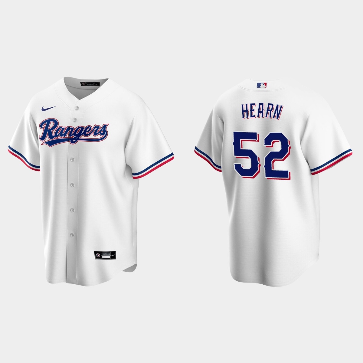 Texas Rangers Taylor Hearn Home Jersey - White