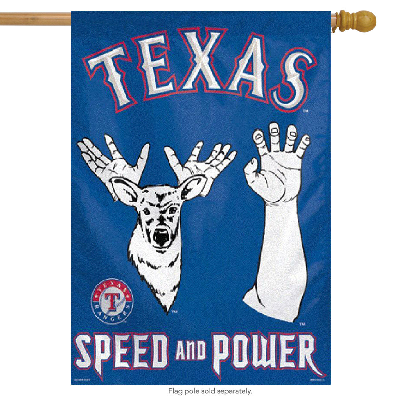 Texas Rangers Vertical Flag MLB Garden Flag, House Flag