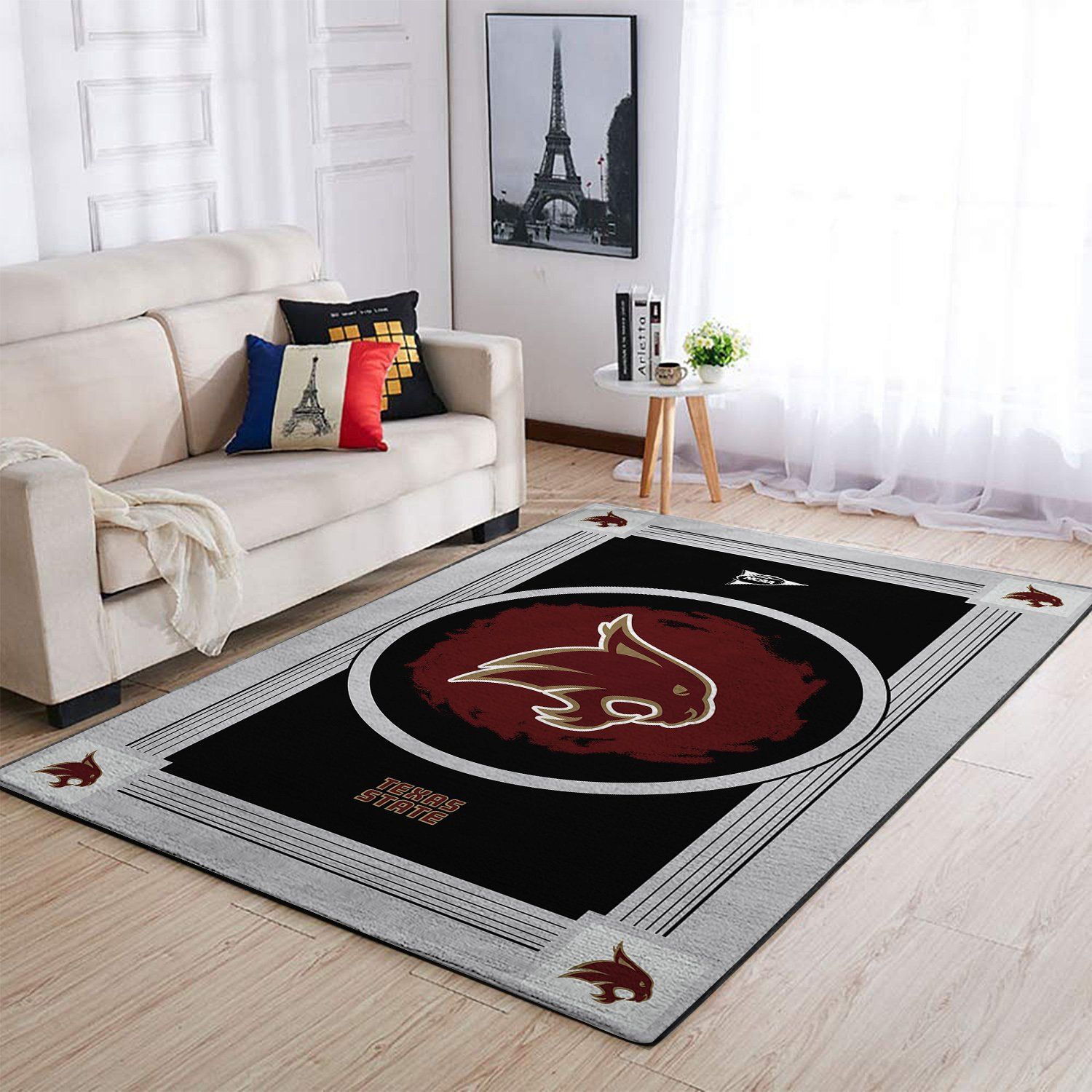 Texas State Bobcats Living Room Area Rectangle Rug