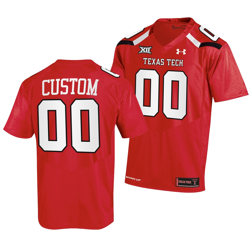 Texas Tech Red Raiders #00 Custom 2022-23 College Red Jersey Men's