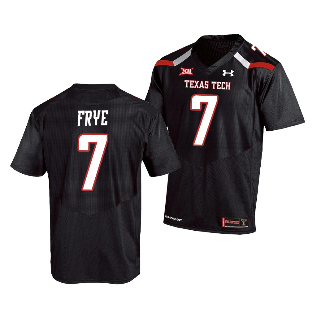 Texas Tech Red Raiders Adrian Frye Black College Jersey Men's
