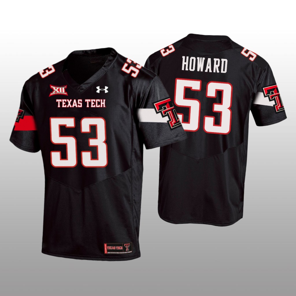 Texas Tech Red Raiders Black 2020 Eli Howard Jersey
