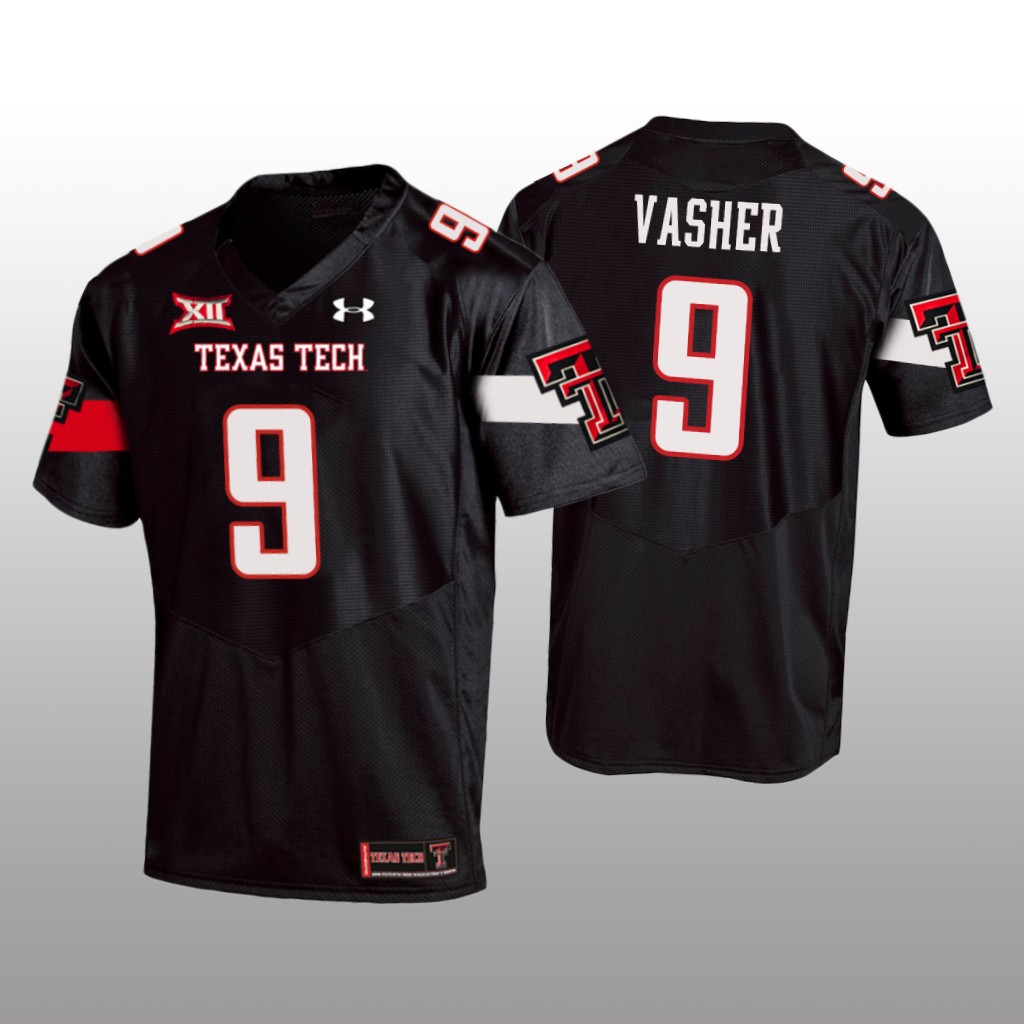 Texas Tech Red Raiders Black 2020 T.J. Vasher Jersey