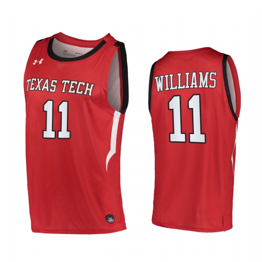 Texas Tech Red Raiders Bryson Williams Jersey 2022 College Red Uniform