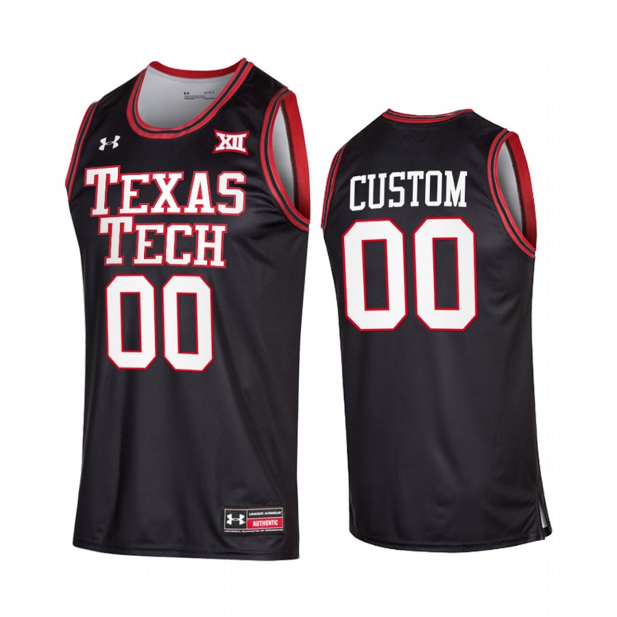 Texas Tech Red Raiders Custom Jersey 2022 College Black Uniform