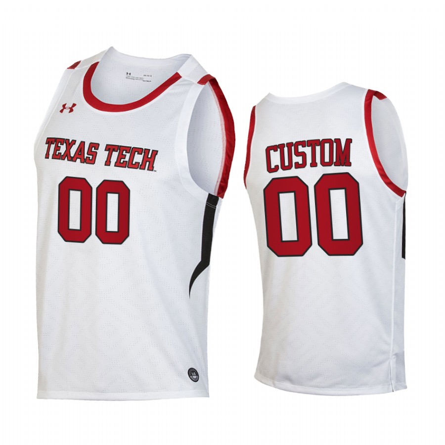 Texas Tech Red Raiders Custom White 2020-21 Jersey