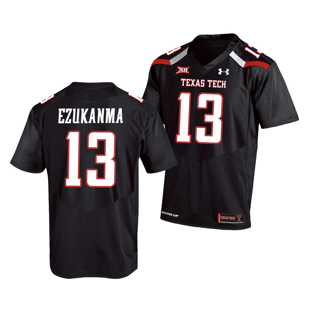Texas Tech Red Raiders Erik Ezukanma Black College Jersey Men's