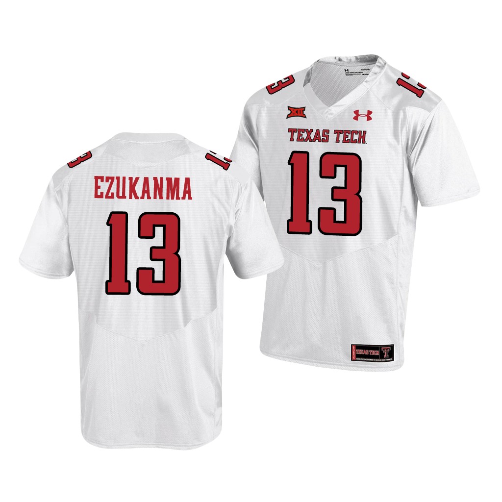 Texas Tech Red Raiders Erik Ezukanma White College Jersey Men's