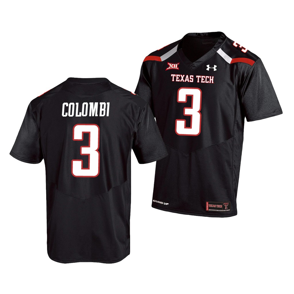 Texas Tech Red Raiders Henry Colombi Black College Jersey Men's