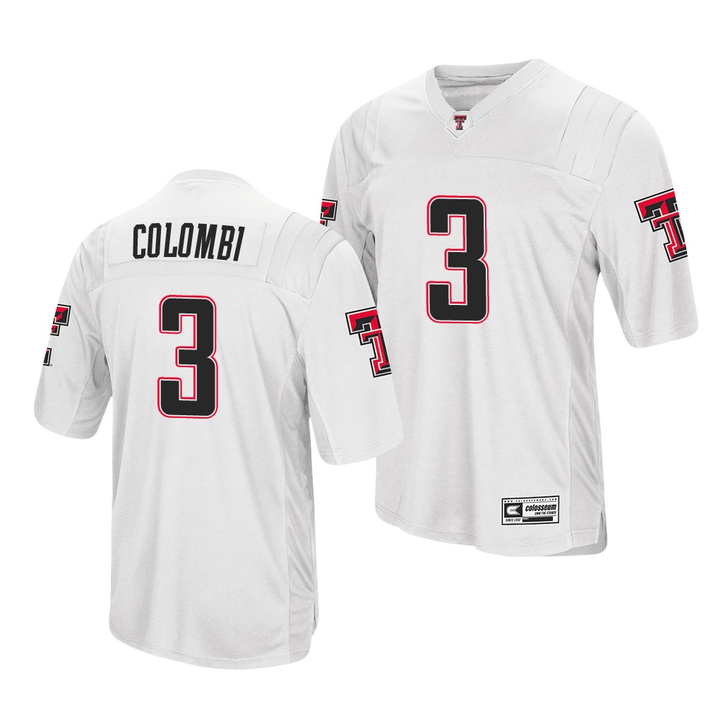 Texas Tech Red Raiders Henry Colombi White College Jersey Men's