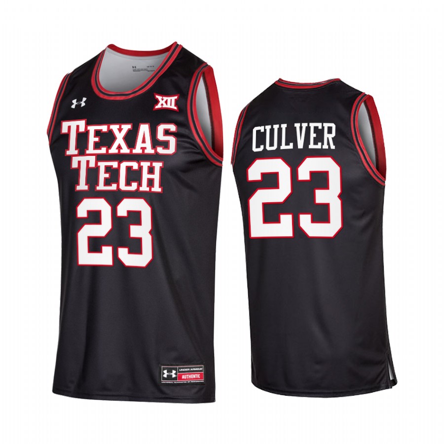Texas Tech Red Raiders Jarrett Culver Jersey College Black NBA Alumni Uniform