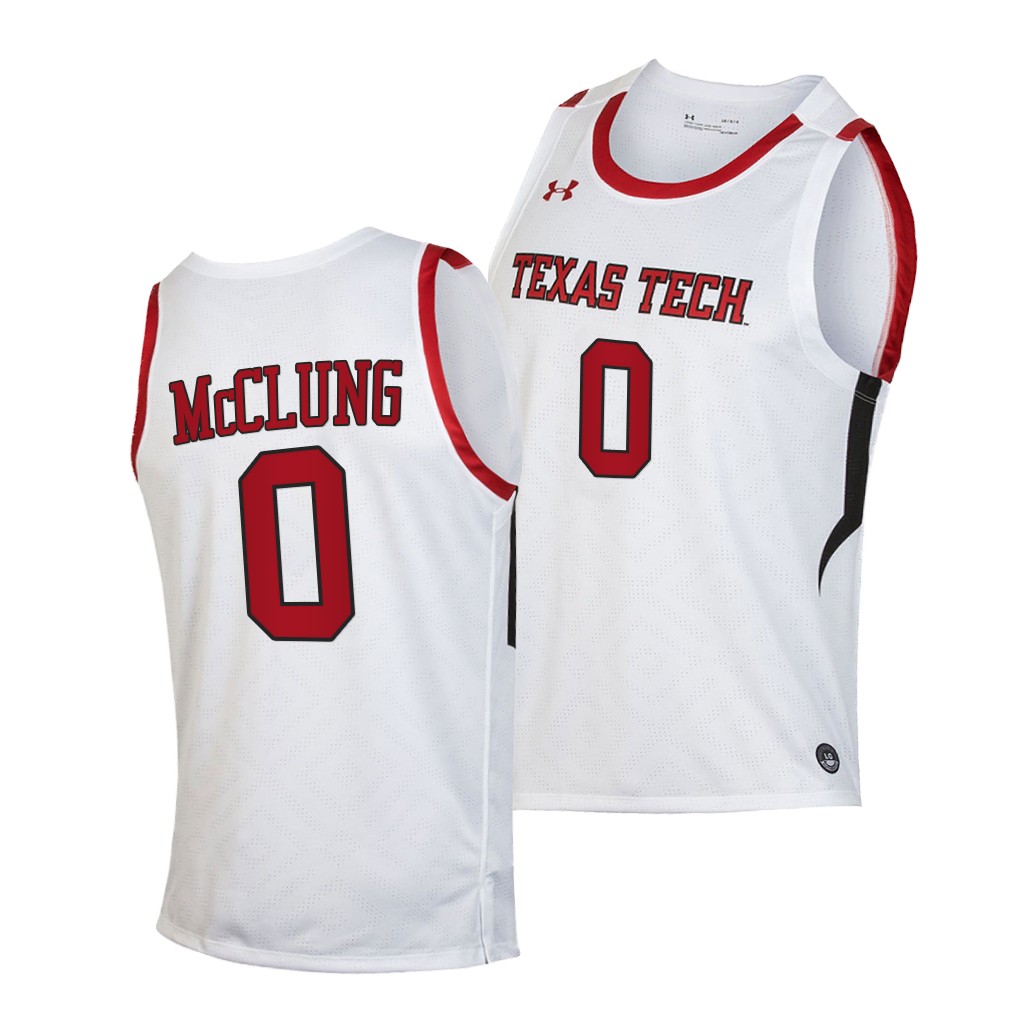 Texas Tech Red Raiders Mac McClung White 2020-21 Jersey