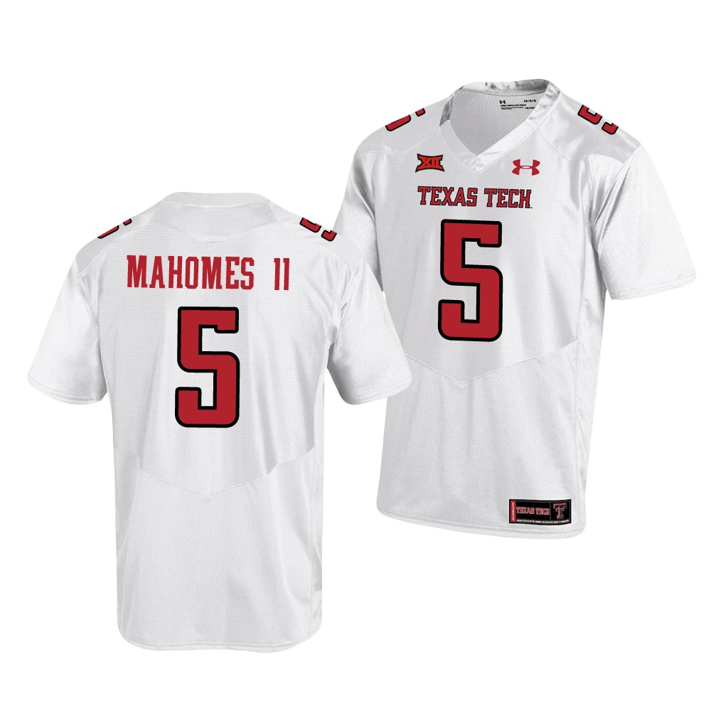 Texas Tech Red Raiders Patrick Mahomes II White College Jersey Men's
