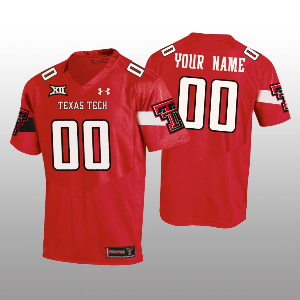 Texas Tech Red Raiders Red 2020 Custom Jersey