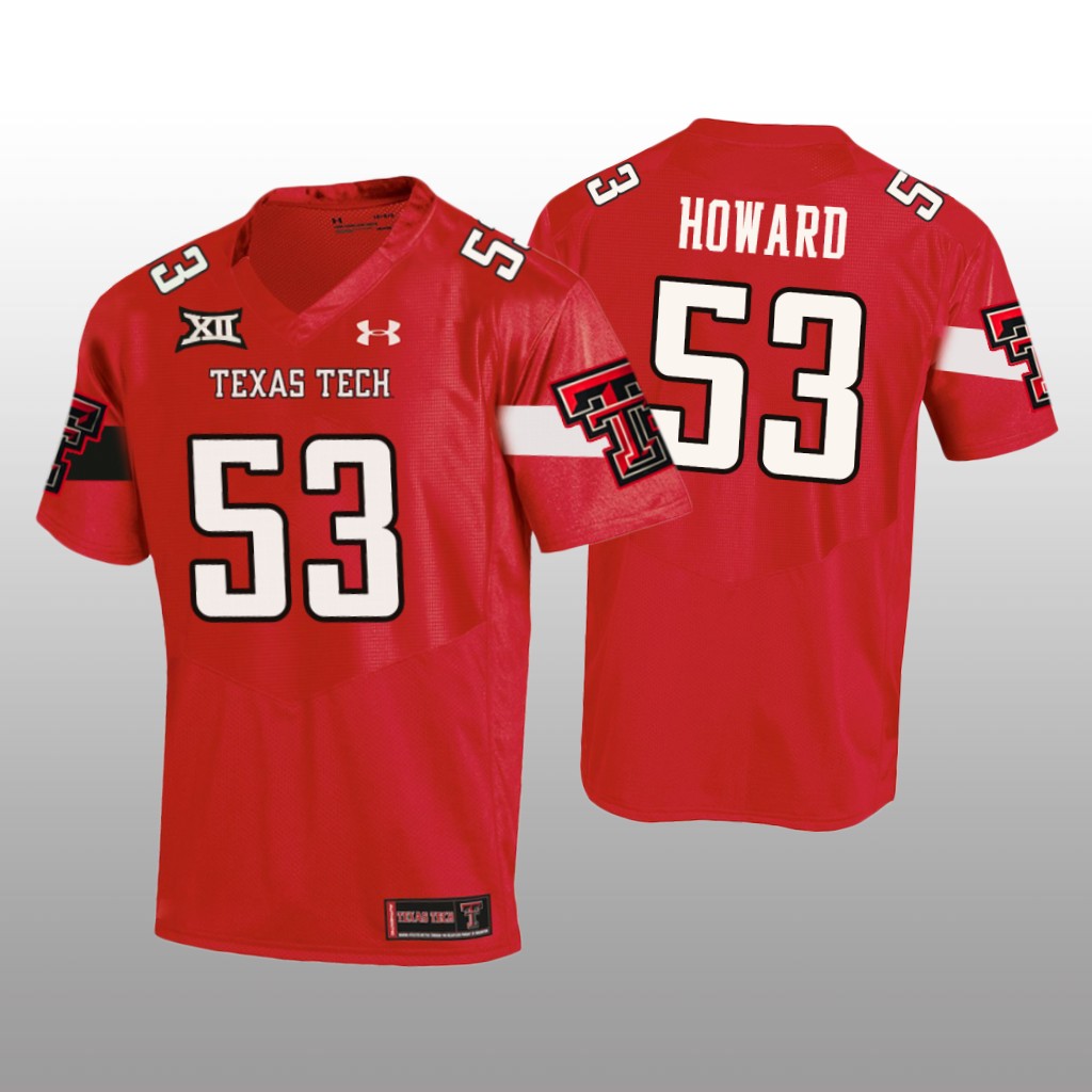 Texas Tech Red Raiders Red 2020 Eli Howard Jersey