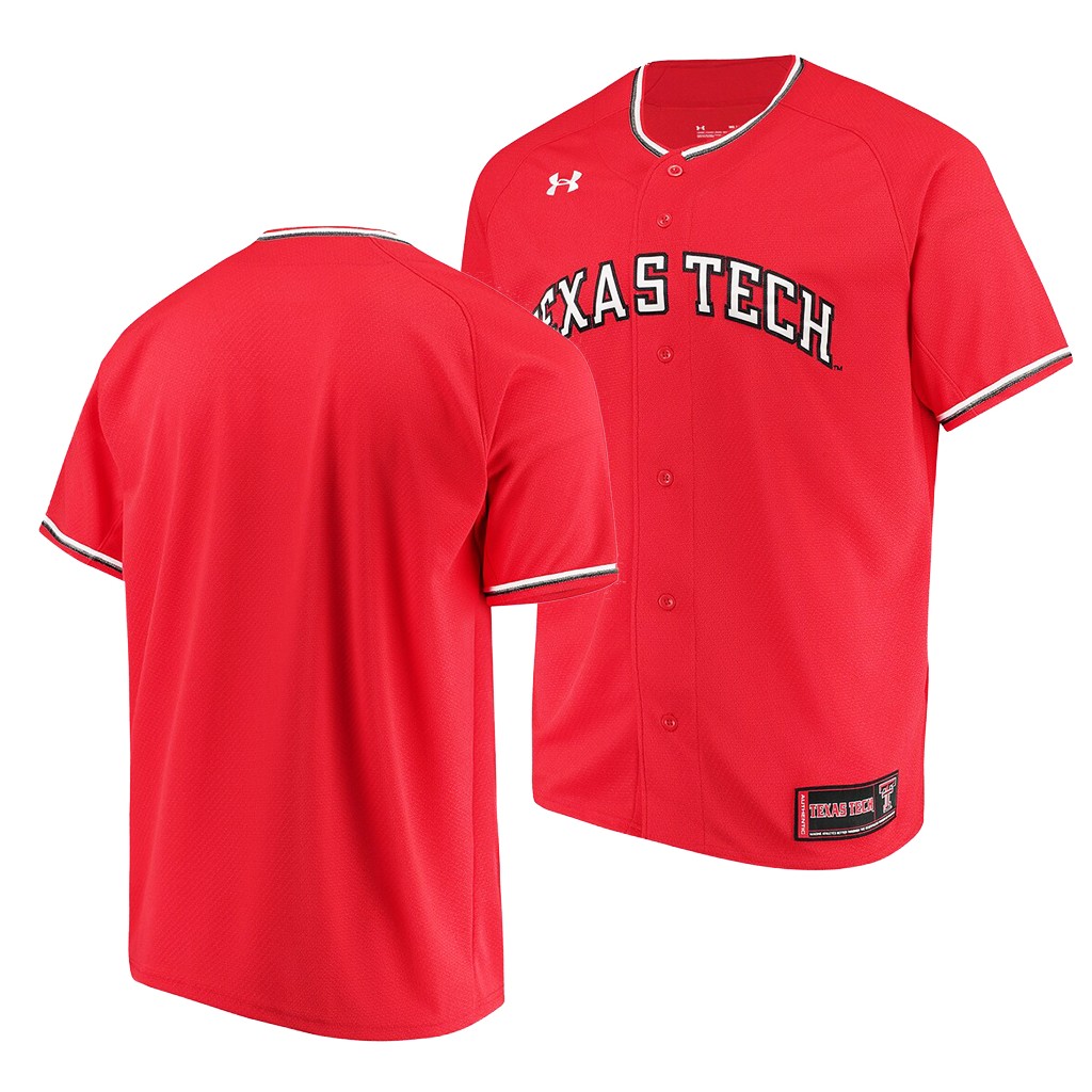Texas Tech Red Raiders Red Custom Jersey College