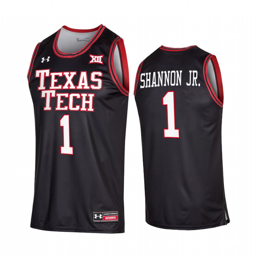 Texas Tech Red Raiders Terrence Shannon Jr. Jersey 2022 College Black Uniform