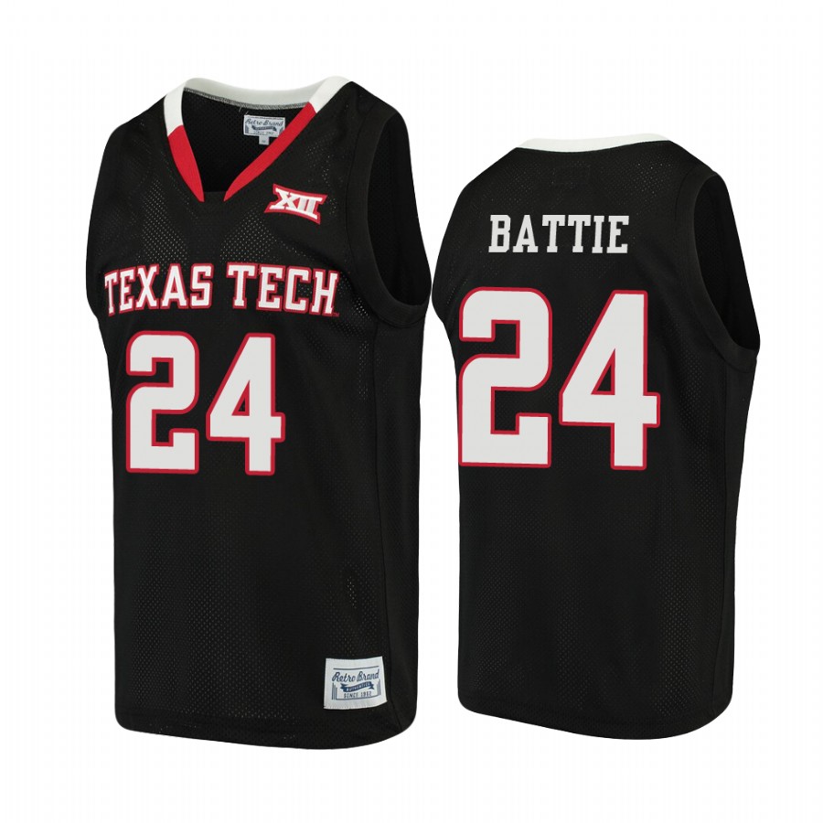 Texas Tech Red Raiders Tony Battie Alumni Jersey Black NCAA