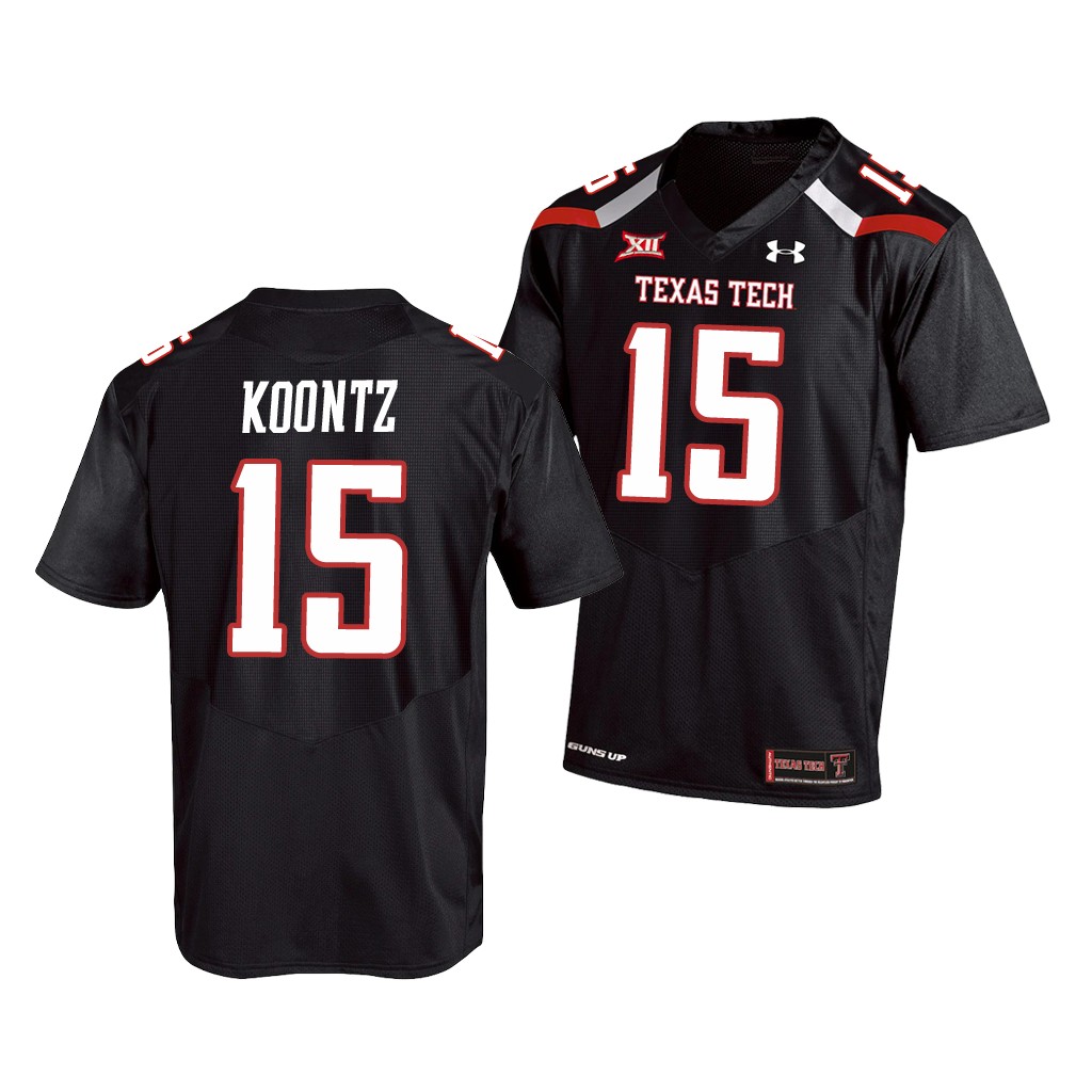 Texas Tech Red Raiders Travis Koontz Black College Jersey Men's