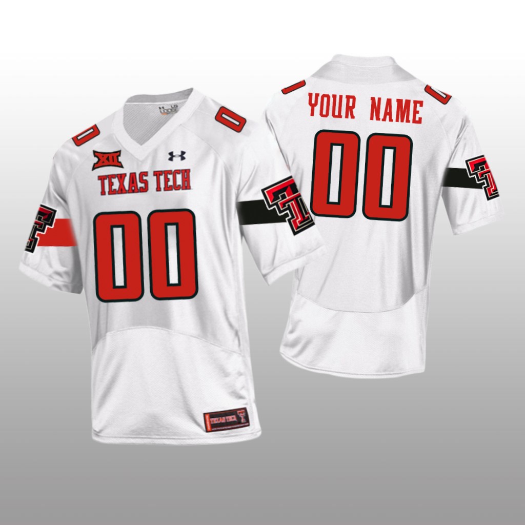 Texas Tech Red Raiders White 2020 Custom Jersey