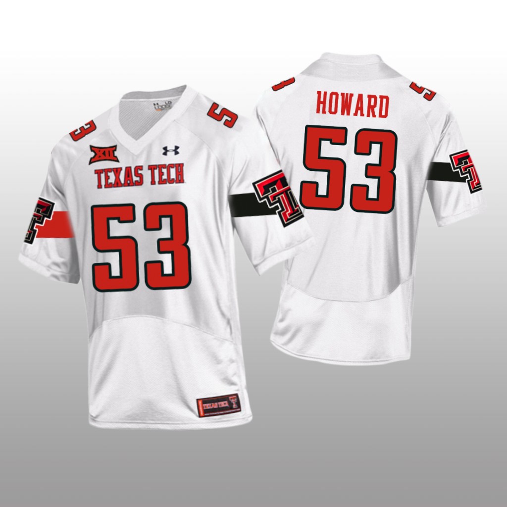 Texas Tech Red Raiders White 2020 Eli Howard Jersey