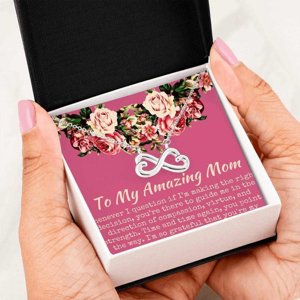Thank For Being You Infinity Heart Necklace For Mom