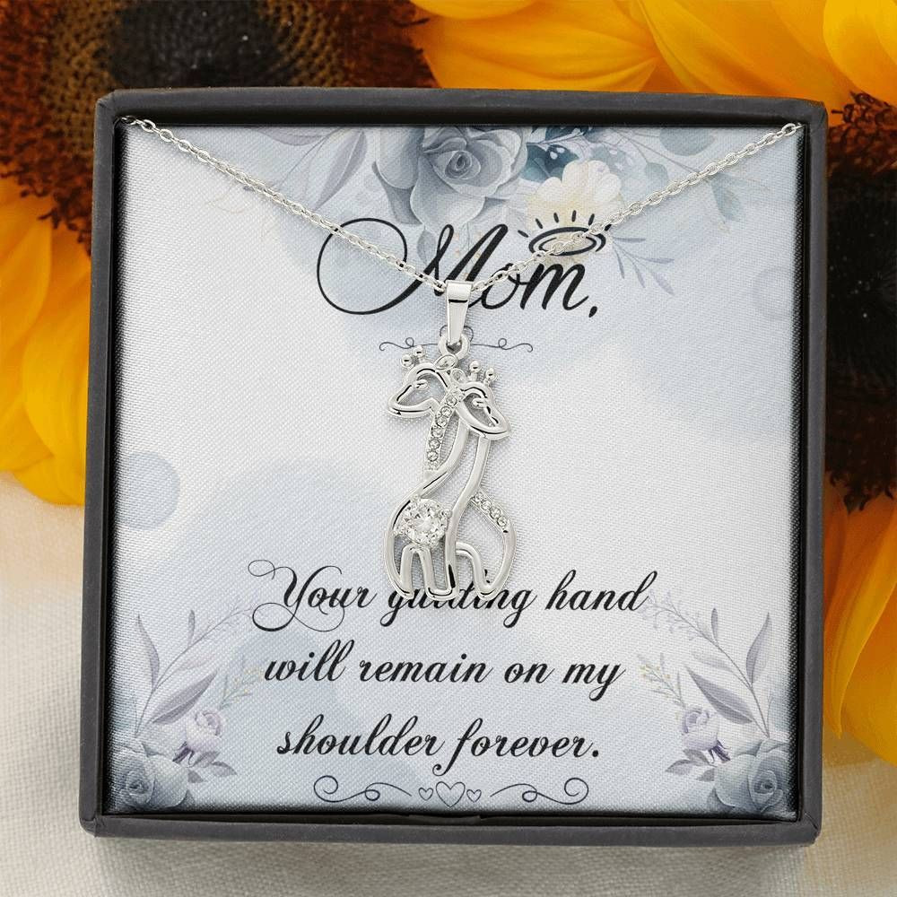 Thank For Your Guidance Gift For Mom Giraffe Couple Necklace