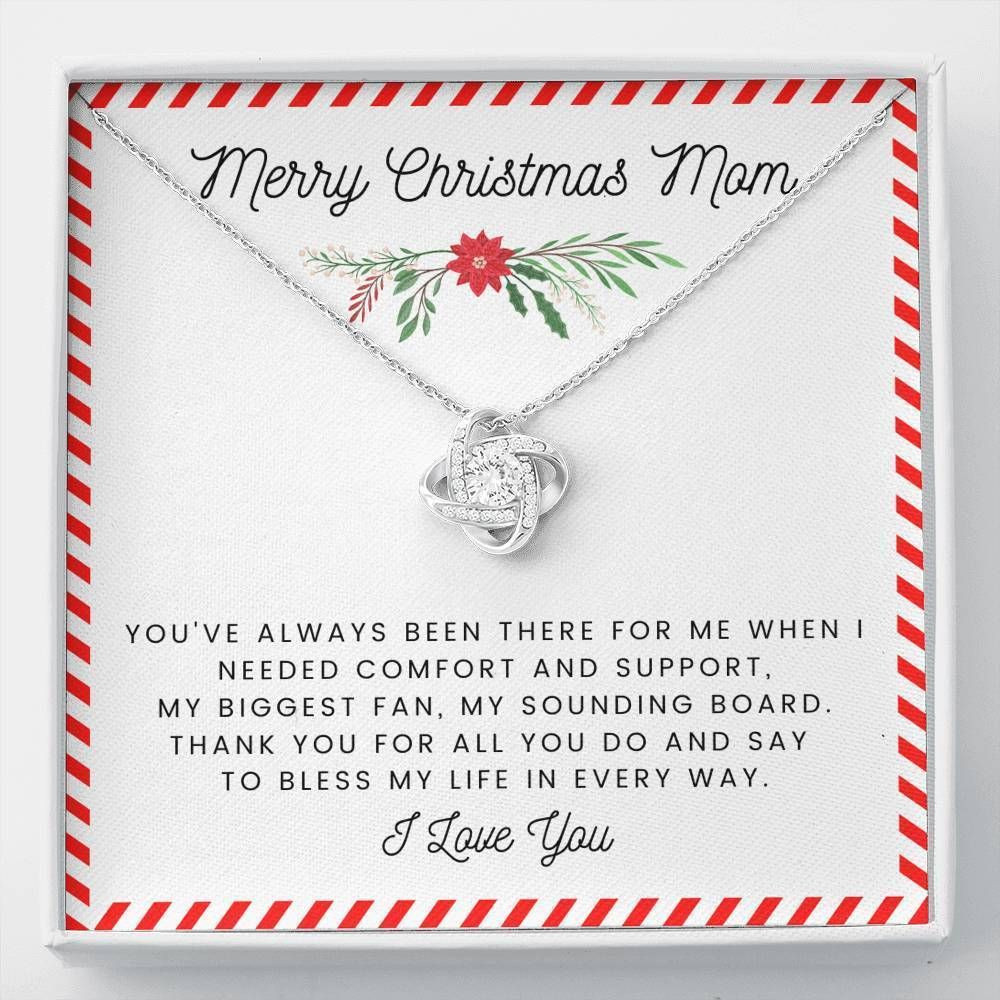 Thank You For All You Do Love Knot Necklace Gift For Mom