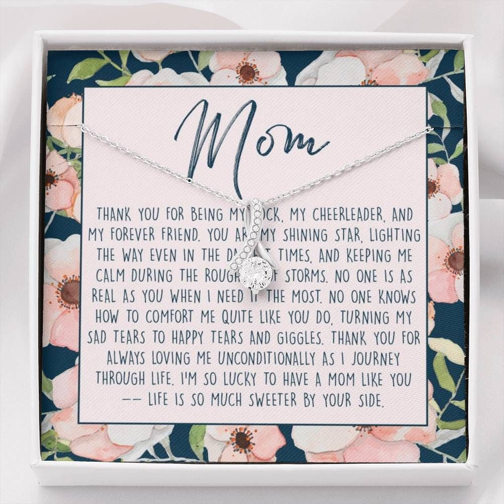 Thanks For Being My Rock Alluring Beauty Necklace For Mom