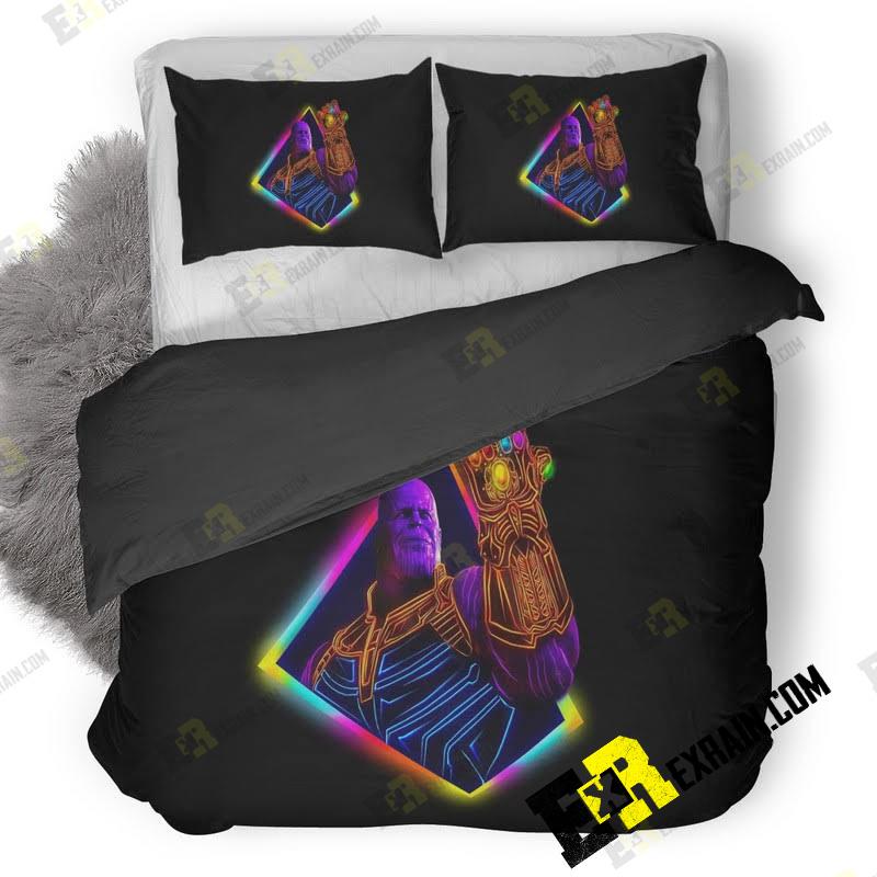 Thanos Avengers Infinity War 80S Style Artwork Cn 3D Customized Duvet Cover Bedding Set