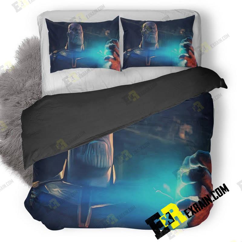Thanos Breaking Tesseract Avengers Infinity War 07 3D Customized Duvet Cover Bedding Set