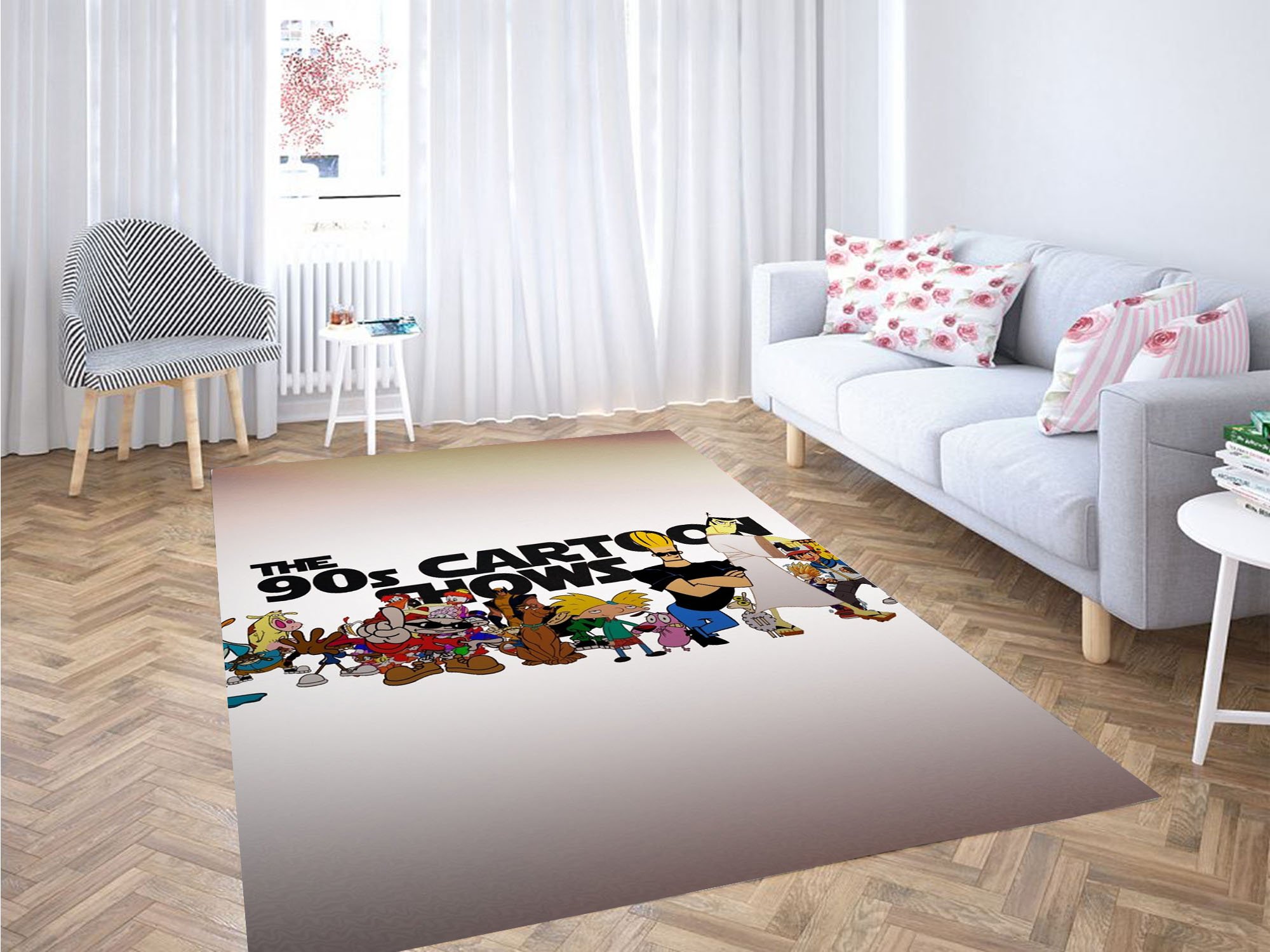 The 90s Cartoon Shows Carpet Rectangle Rug
