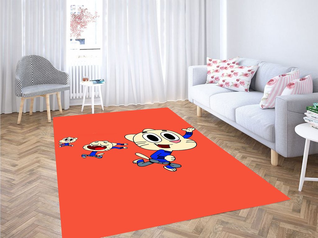 The Amazing World Of Gumball Action Living Room Modern Carpet Rectangle Rug
