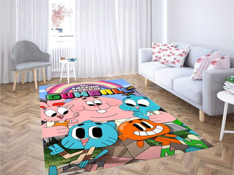 The Amazing World Of Gumball Happy Carpet Rectangle Rug