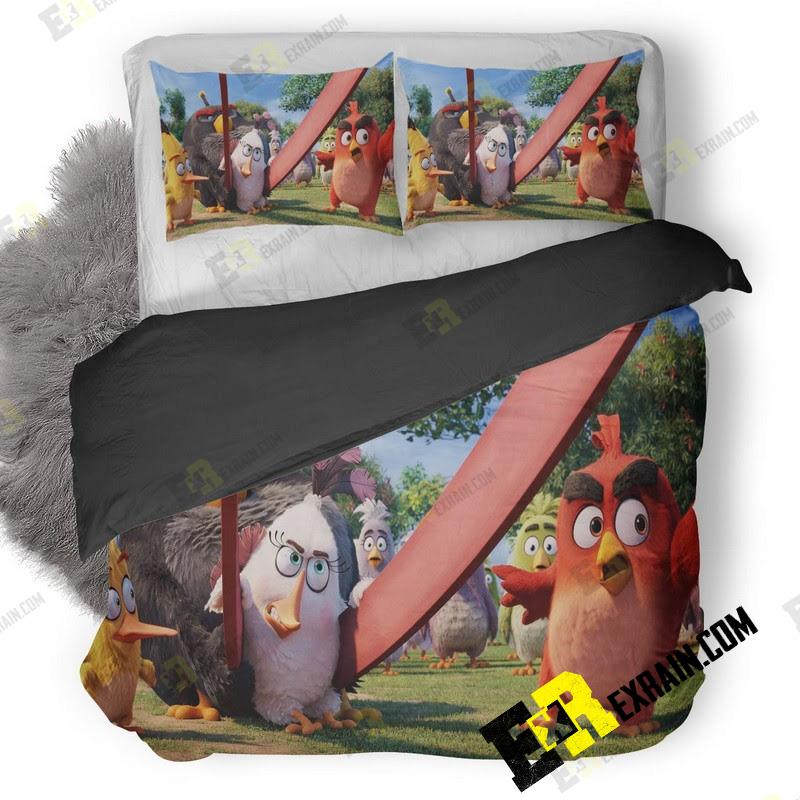 The Anrgy Birds Movie 3D Customized Duvet Cover Bedding Set