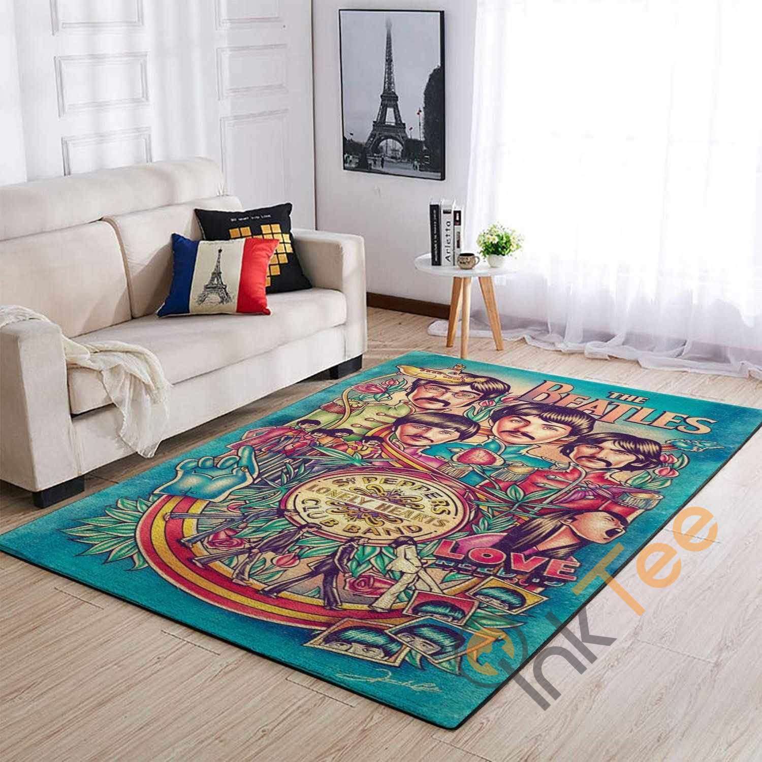 The Beatles Area Rectangle Rug