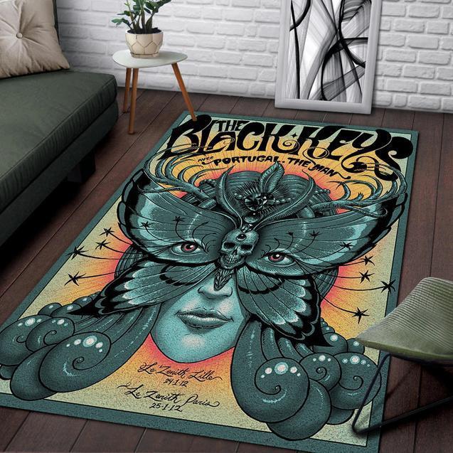 The Black Keys Area Rectangle Rug