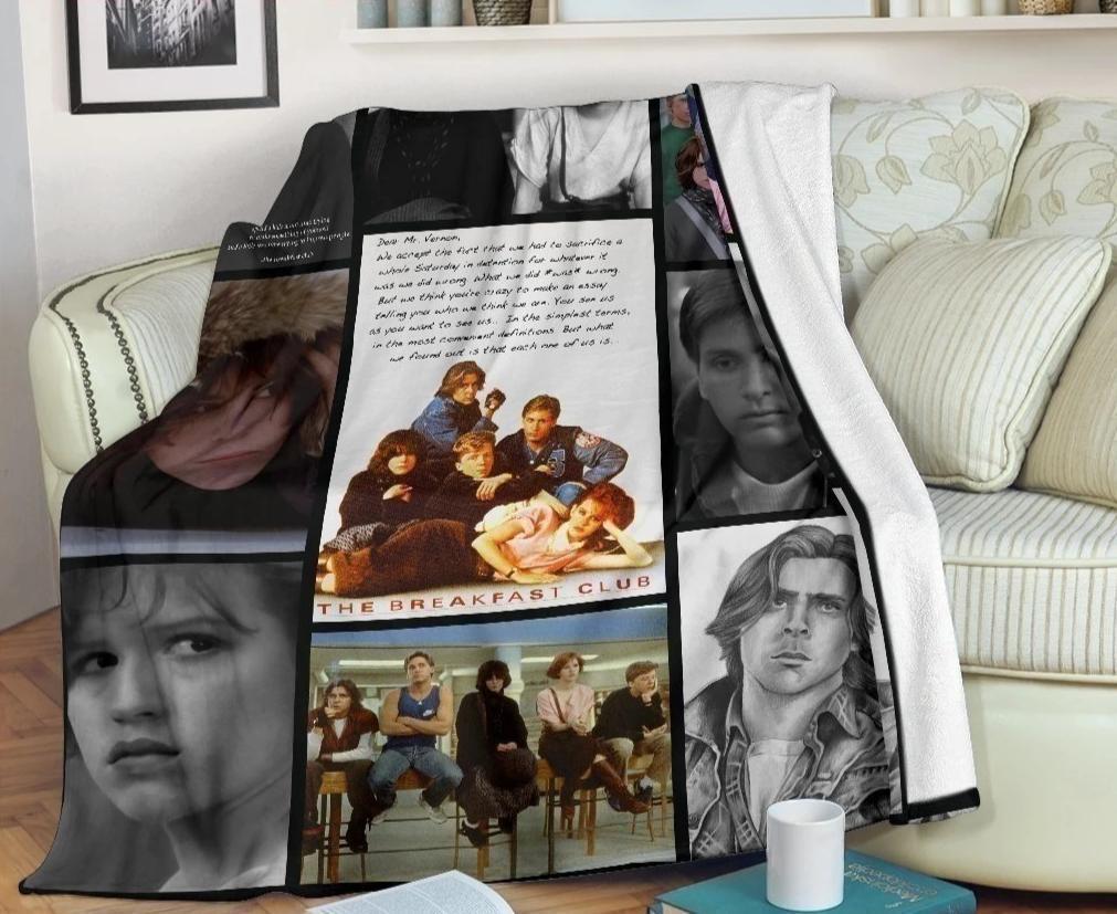 The Breakfast Club Sherpa Blanket Cozy Blanket Fleece Blanket