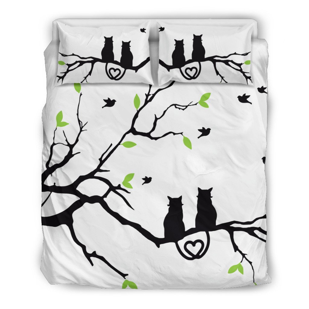 The Cat Love 3D Customized Duvet Cover Bedding Set