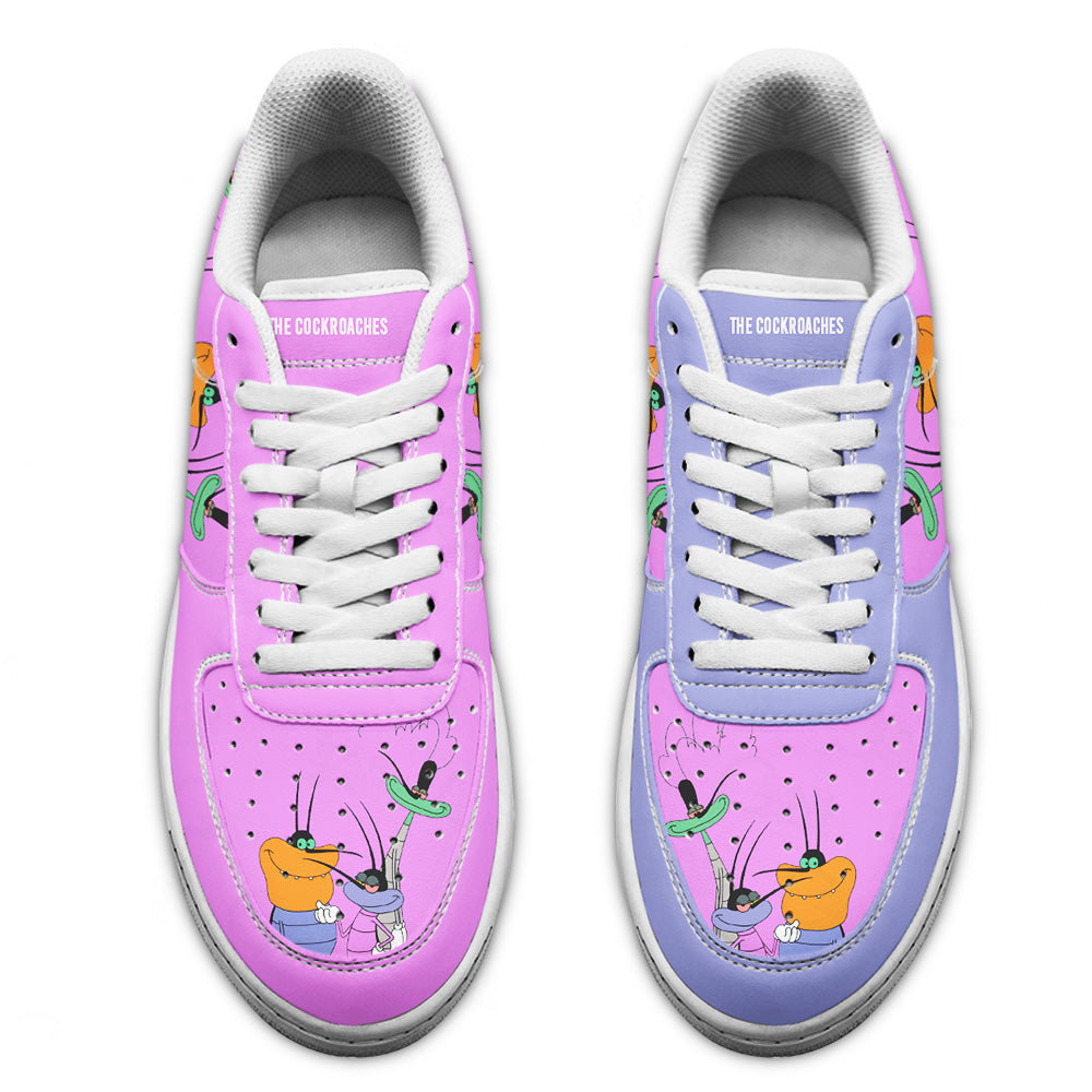 The Cockroaches Air Sneakers Custom Oggy and the Cockroaches Cartoon Shoes