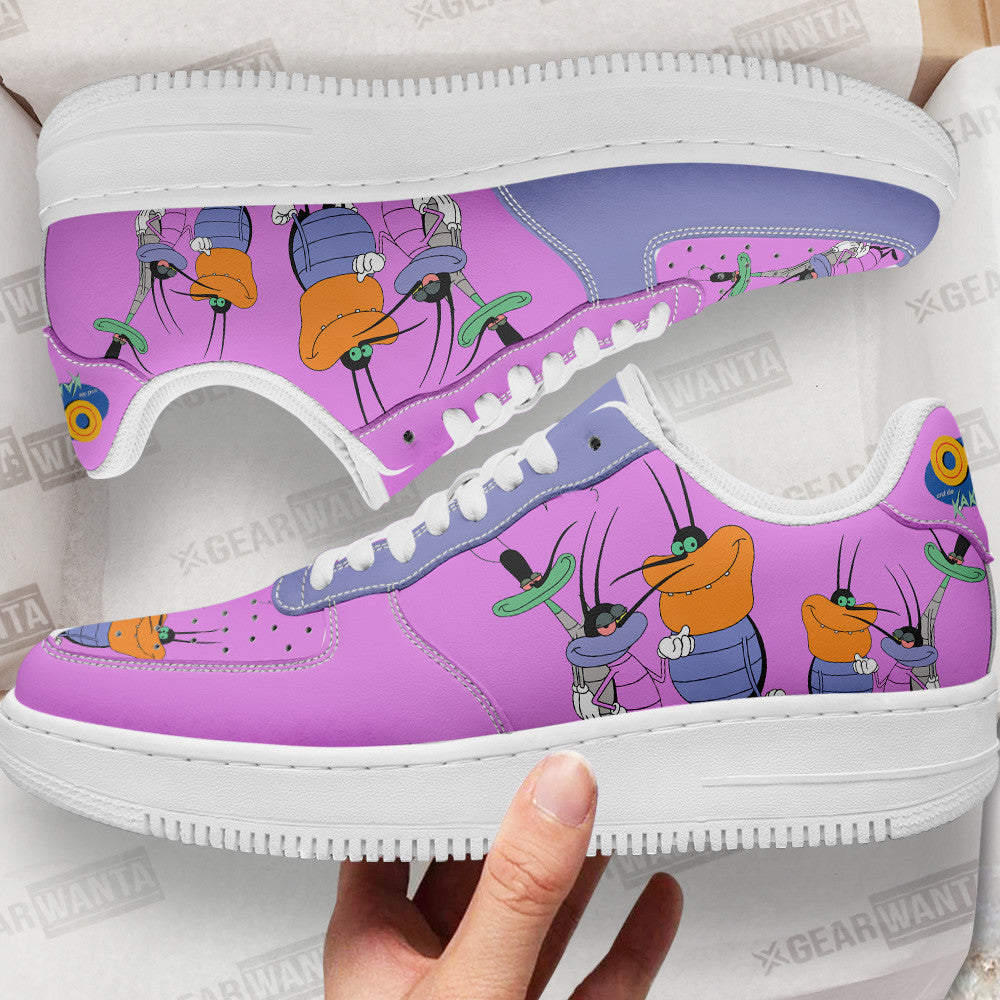 The Cockroaches Air Sneakers Custom Oggy and the Cockroaches Cartoon Shoes