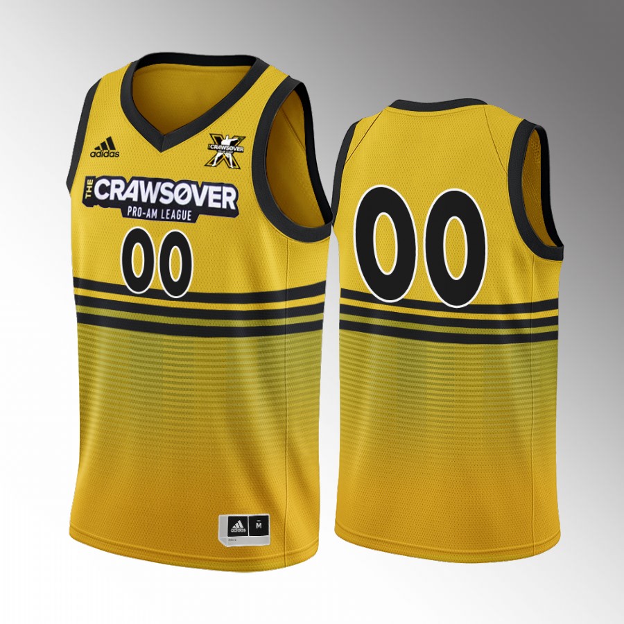 The CrawsOver Pro-Am Custom Seattle Gold #00 Jersey 2022