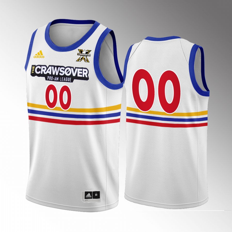 The CrawsOver Pro-Am Custom Seattle White #00 Jersey 2022