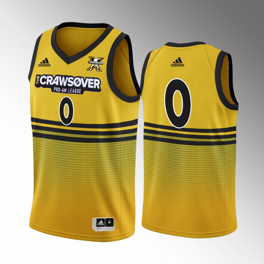 The CrawsOver Pro-Am Jayson Tatum Boston Celtics Gold #0 Jersey Seattle 2022