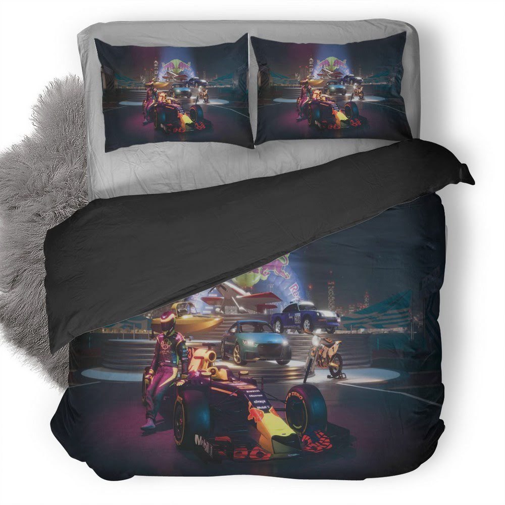 The Crew Redbull 3D Customized Duvet Cover Bedding Set