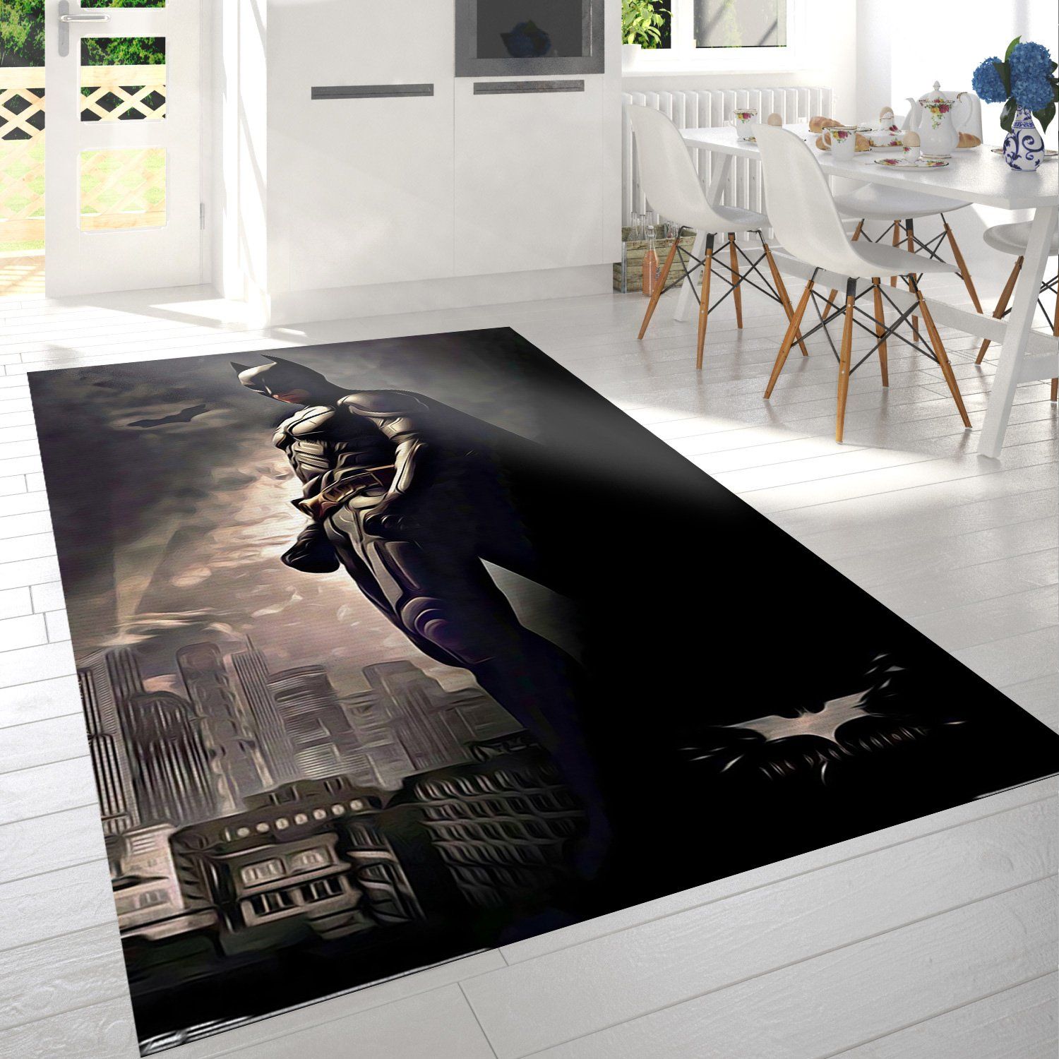 The Dark Knight Batman Rectangle Rug – Custom Size And Printing