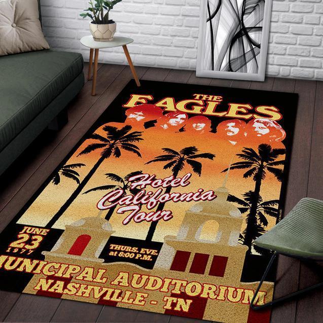 The Eagles Hotel California Area Rectangle Rug