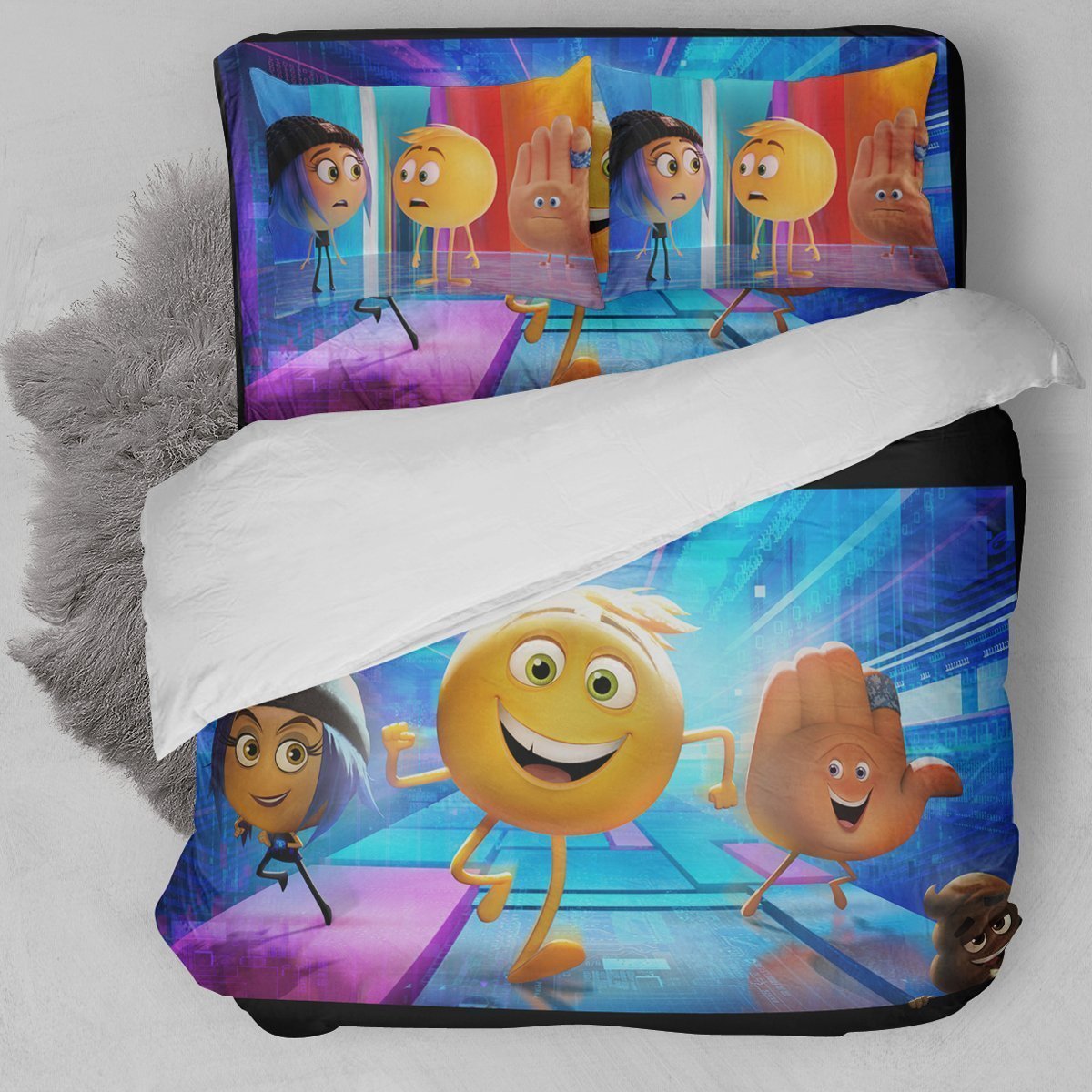 The Emoji Movie G Duvet Cover Bedding Set