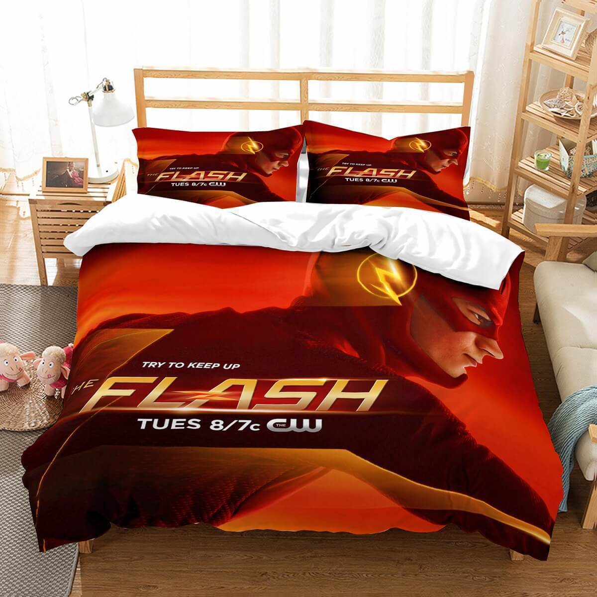 The Flash 3D Customized Duvet Cover Bedding Set