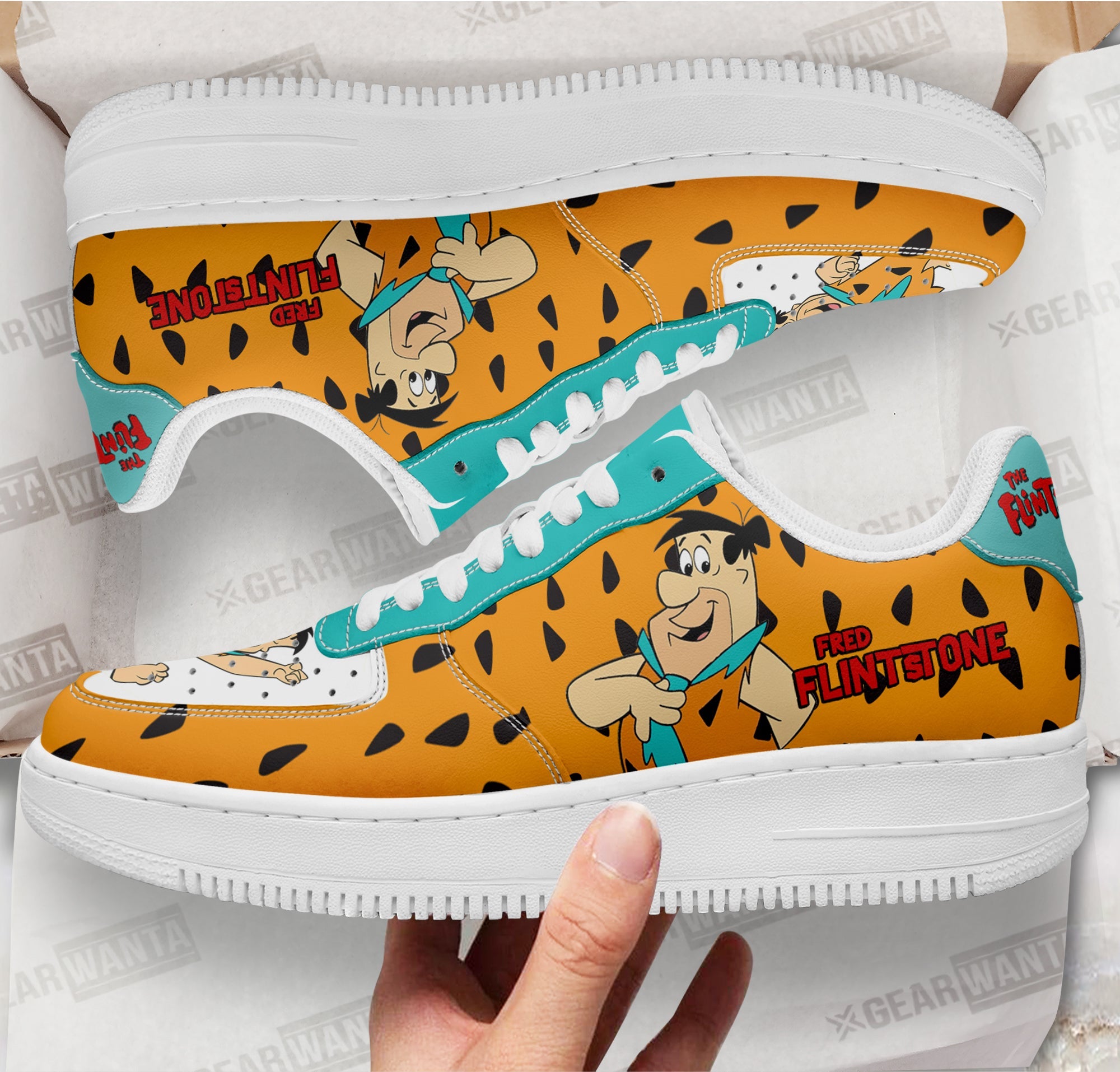 The Flintstones Fred Flintstone Air Sneakers Custom